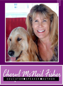 Picture of Cheryl McNeil Fisher and her guide dog
